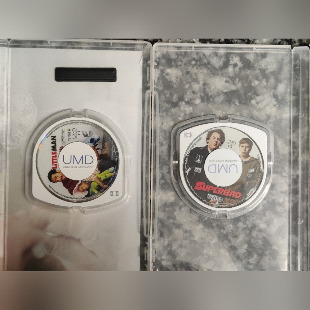 PSP UMD Movies Lot – Superbad Unrated + Little Man